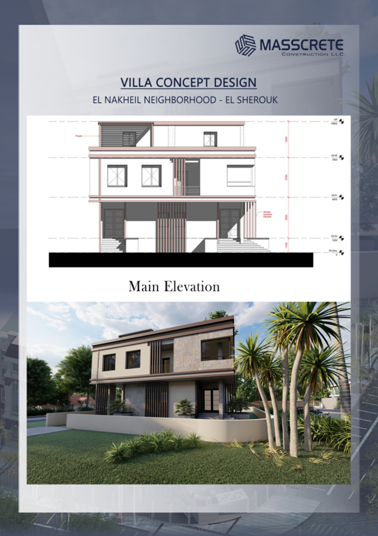 2.Villa Concept Design, Elsherouk, Egypt