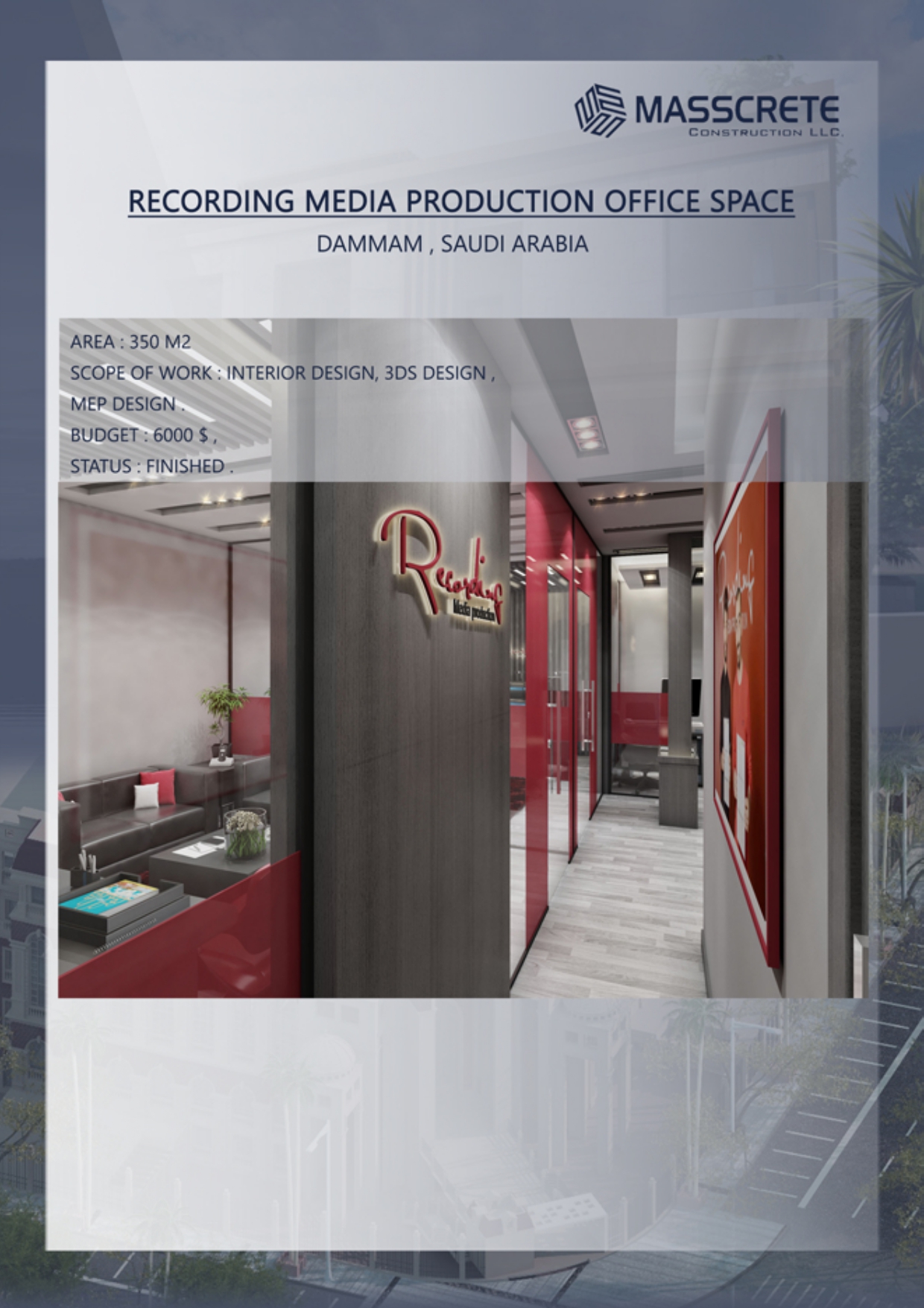 3.Recording Media Projduction Office Space, Dammam, Saudi Arabia