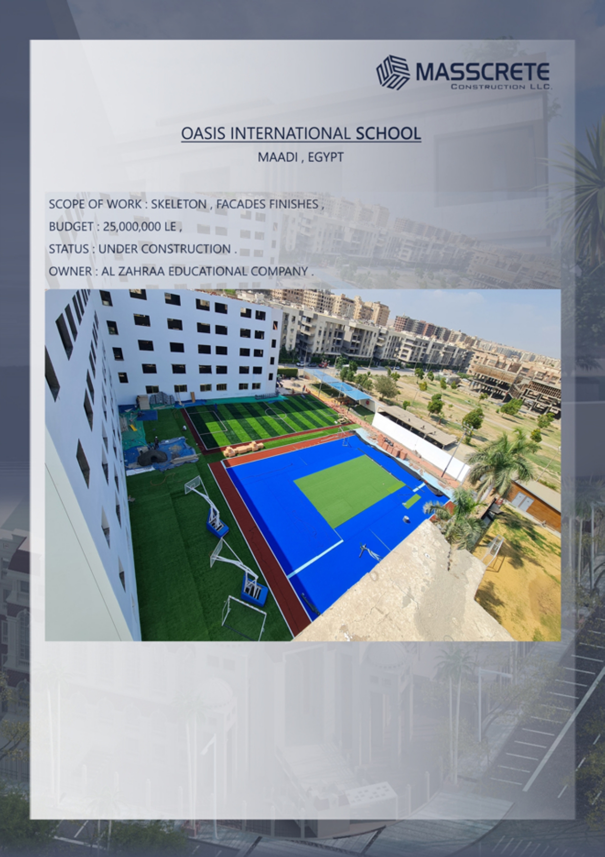 1.Oasis International School, Maadi, Egypt